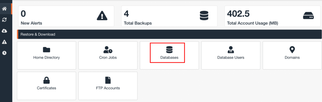 Cara Download dan Restore Backup - menu download dan restore backup