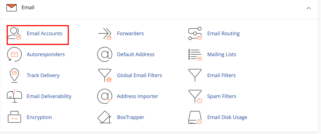 Cara Membuat Akun Email Domain Sendiri cPanel Oceanhoster - menu buat akun email